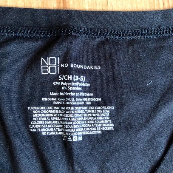 Sugar Skull Rose Tee Shirt Small Black Women’s Juniors - Picture 3 of 15